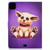For iPad Pro 11 2020 Electric Pressed TPU Left and Right Open Flat Leather Tablet Case with Sleep Function & Card Buckle Anti-skid Strip(Golden Fox)
