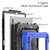 For Samsung Galaxy Tab S8+ 12.4 inch SM-X800 Silicone + PC Tablet Case(Dark Blue+Black)