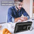 For Galaxy A50s Carbon Fiber Protective Case with 360 Degree Rotating Ring Holder(Blue)