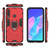 For Huawei Y7p / P40 Lite E Shockproof PC + TPU Protective Case with Magnetic Ring Holder(Red)