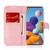 For Galaxy A21 Solid Color Colorful Magnetic Buckle Horizontal Flip PU Leather Case with Holder & Card Slots & Wallet & Lanyard(Pink)