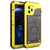 For iPhone 11 Pro Dustproof Shockproof Waterproof Silicone + Metal Protective Case(Yellow)