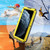 For iPhone 11 Pro Dustproof Shockproof Waterproof Silicone + Metal Protective Case(Yellow)