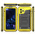 For iPhone 11 Pro Dustproof Shockproof Waterproof Silicone + Metal Protective Case(Yellow)