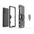For Xiaomi Mi 10 PC + TPU Shockproof Protective Case with Magnetic Ring Holder(Black)