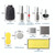12 PCS / Set Car Wash Tool Brush Car Tires Brush Double Strand Wheel Brush(Gray)