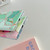 For Samsung Galaxy S22 5G Electroplated Splicing Marble TPU Phone Case(Green Lattice)