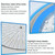 54W LED Stainless Steel Wall-mounted Pool Light Landscape Underwater Light(Colorful Light)