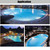 54W LED Stainless Steel Wall-mounted Pool Light Landscape Underwater Light(Colorful Light)