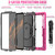 For Samsung Galaxy Tab S8 Ultra 14.6 inch SM-X900 Silicone + PC Tablet Case(Rose Red+Black)