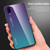 For Vivo X23 Gradient Color Glass Case(Blue)