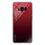 For Galaxy S8 Gradient Color Glass Case(Red)