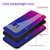 For Galaxy S8 Gradient Color Glass Case(Red)