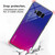 For Galaxy S8 Gradient Color Glass Case(Red)