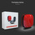 Mirror Surface Silicone + PC Wireless Earphone Protective Case for Beats Powerbeats Pro(Dark Green+Black)