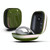 Mirror Surface Silicone + PC Wireless Earphone Protective Case for Beats Powerbeats Pro(Green+White)