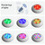 12x3W ABS Plastic Swimming Pool  Wall Lamp Underwater Light(Colorful+Remote Control)