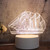 White Base Creative 3D Tricolor LED Decorative Night Light, Plug Version, Shape:Sailboat(White-Warm-Warm White)