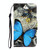 For Galaxy A20 / A30 3D Colored Drawing Horizontal Flip PU Leather Case with Holder & Card Slots & Wallet(A Butterfly)