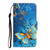For Galaxy A20 / A30 3D Colored Drawing Horizontal Flip PU Leather Case with Holder & Card Slots & Wallet(Jade Butterfly)