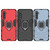 For OPPO Realme XT & K5 Shockproof PC + TPU Protective Case with Magnetic Ring Holder(Red)