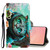 For Galaxy S10 3D Colored Drawing Horizontal Flip PU Leather Case with Holder & Card Slots & Wallet(Green Eyes)