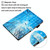 For iPad 10.2 3D Embossing Pattern Horizontal Flip Leather Case with Holder & Card Slots & Wallet(Blue Forest)