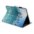 For iPad 10.2 3D Embossing Pattern Horizontal Flip Leather Case with Holder & Card Slots & Wallet(Blue Coconut Trees)