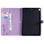 For iPad 10.2 / Pro 10.5 / Air 2019 Pressed Printing Woman and Cat Pattern Horizontal Flip Leather Case with Holder & Card Slots & Wallet(Purple)