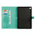 For Galaxy Tab S5e Pressed Printing Cat and Tree Pattern Horizontal Flip Leather Case with Holder & Card Slots & Wallet(Green)
