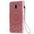 For Xiaomi Redmi 8A Pressed Printing Sunflower Pattern Horizontal Flip PU Leather Case with Holder & Card Slots & Wallet & Lanyard(Rose Gold)