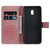 For Xiaomi Redmi 8A Pressed Printing Sunflower Pattern Horizontal Flip PU Leather Case with Holder & Card Slots & Wallet & Lanyard(Rose Gold)