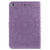 For iPad Mini 2019 & 4 & 3 & 2 & 1 Pressed Printing Sun Flower Pattern Horizontal Flip Leather Case with Holder & Card Slots & Wallet(Purple)