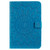 For iPad Mini 2019 & 4 & 3 & 2 & 1 Pressed Printing Sun Flower Pattern Horizontal Flip Leather Case with Holder & Card Slots & Wallet(Blue)