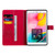 For Galaxy Tab A 8.0 (2019) T295/T290 Pressed Printing Sun Flower Pattern Horizontal Flip Leather Case with Holder & Card Slots & Wallet(Rose Red)