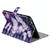For iPad Mini 2019 & 4 & 3 & 2 & 1 3D Colored Drawing Horizontal Flip Leather Case with Holder & Card Slots & Wallet & Sleep / Wake-up Function(Purple Butterfly)
