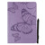 For iPad 10.2 / Pro 10.5 / Air  2019 Pressed Printing Butterfly Pattern Horizontal Flip PU Leather Case with Holder & Card Slots & Wallet & Pen Slot(Purple)