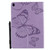 For iPad 10.2 / Pro 10.5 / Air  2019 Pressed Printing Butterfly Pattern Horizontal Flip PU Leather Case with Holder & Card Slots & Wallet & Pen Slot(Purple)