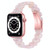 Oval Resin Watch Band For Apple Watch Series 9&8&7 41mm / SE 3&SE 2&6&SE&5&4 40mm / 3&2&1 38mm(Pink Flower)