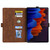 For Samsung Tab S7+ T970 T976B Love Butterfly Pattern Horizontal Flip Leather Case with Holder(Brown)