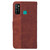 For Tecno Camon 15 Geometric Embossed Leather Phone Case(Brown)