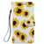 For iPhone 12 Pro Max Painted Pattern Horizontal Flip Leather Case with Holder & Card Slots & Photo Frame(Sunflower)