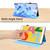 For iPad 10.2 2021 / 2020 / 2019 Animal Pattern Horizontal Flip Leather Case with Holder & Card Slots & Photo Frame & Sleep / Wake-up Function(Blue Butterfly)