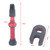 A5591 2 PCS 40mm Red French Tubeless Valve Core with A-type Wrench for Road Bike