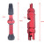 A5593 2 PCS 40mm Red French Tubeless Valve Stem with Repair Kit for Road Bike
