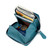 RFID Anti-theft Zipper Leather Coin Purse Coin Storage Bag(Blue)