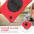 For Samsung Galaxy Tab A7 Lite T220 / T225 Silicone + PC Protective Case with Holder & Shoulder Strap(Red)