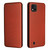 For OPPO Realme C20 Carbon Fiber Texture Horizontal Flip TPU + PC + PU Leather Case with Card Slot(Brown)