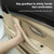 Car Leather Left Side Inner Door Handle Assembly 51417225854 for BMW 5 Series F10 / F18 2011-2017(Wine Red)