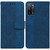 For OPPO A55 5G / A53s 5G Geometric Embossed Leather Phone Case(Blue)